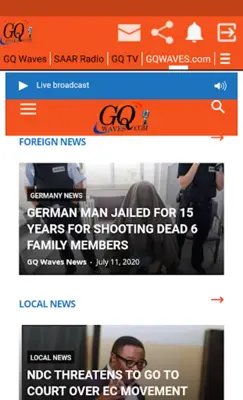GQ WAVES RADIO android App screenshot 2